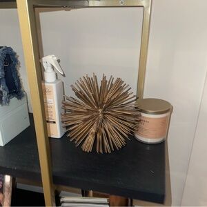 Elegant Gold Spiked Sphere Decor